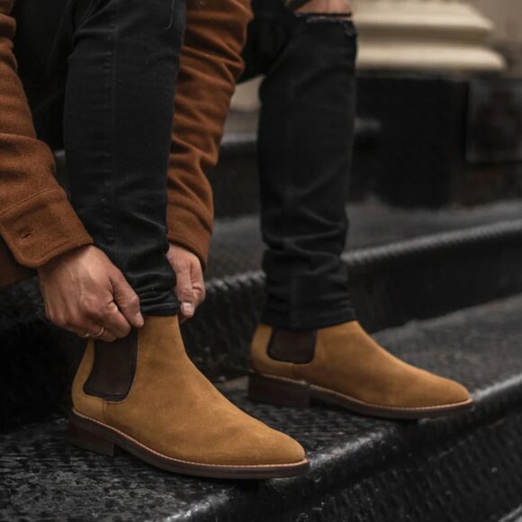 Men's Duke Chelsea Boots - Honey Suede (Thursday Boot Company) - Picture 2 of 2